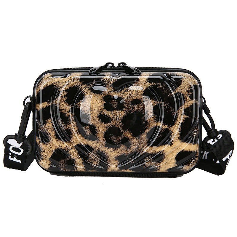Bolsa de corazón de leopardo de PU al por mayor